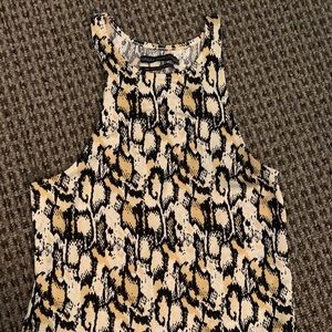 Snakeskin jersey top
